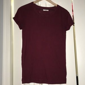 Simple maroon T-shirt
